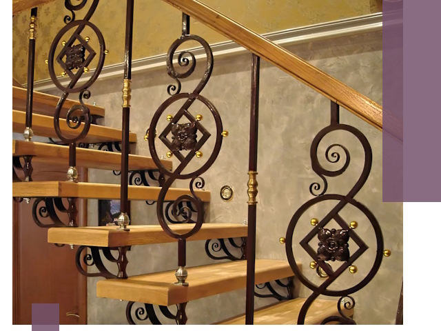 Изготовление кованых лестниц под ключ в Тобольске