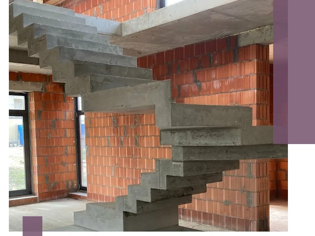 Изготовление бетонных лестниц под ключ в Тобольске