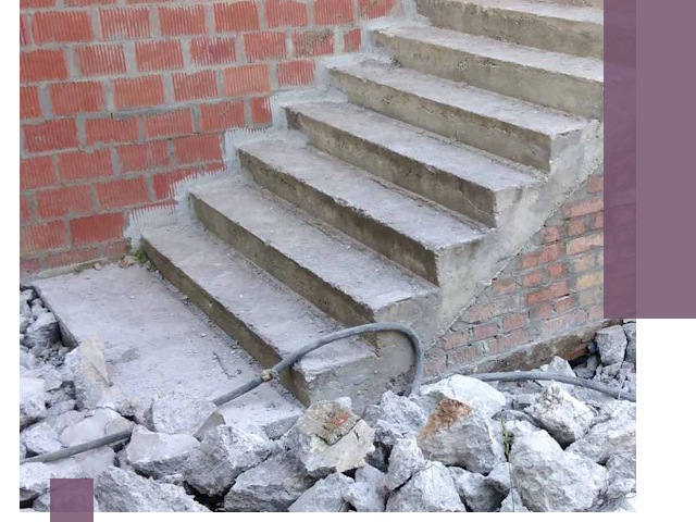 Демонтаж бетонных лестниц в Тобольске: быстро и безопасно