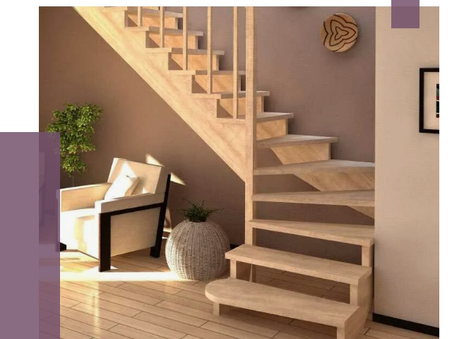 Изготовление Г-образных лестниц в Тобольске от 18809 руб. 