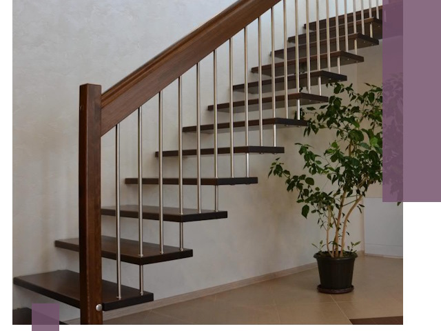 Лестницы на больцах под ключ в Тобольске – изготовление и монтаж