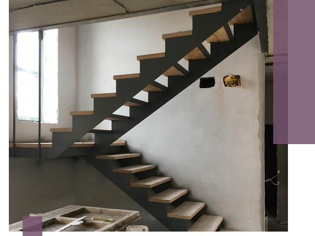 Изготовление лестниц на металлокаркасе в Тобольске от производителя