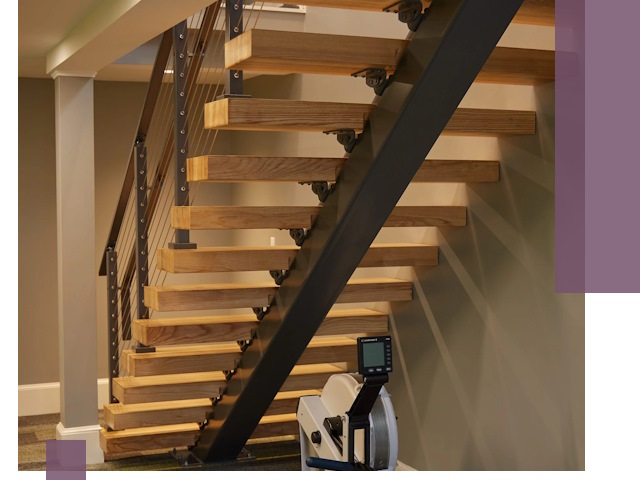 Лестницы на монокосоурах под ключ в Тобольске - изготовление и монтаж