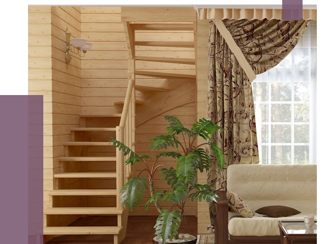 Лестницы для дачи в Тобольске от 75490 руб.  | ПРОЛЁТ-Тбл