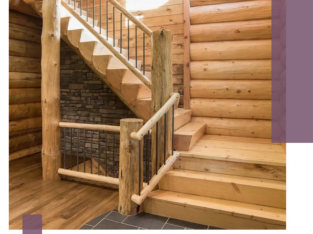 Лестницы в баню под заказ и профессиональный монтаж в Тобольске