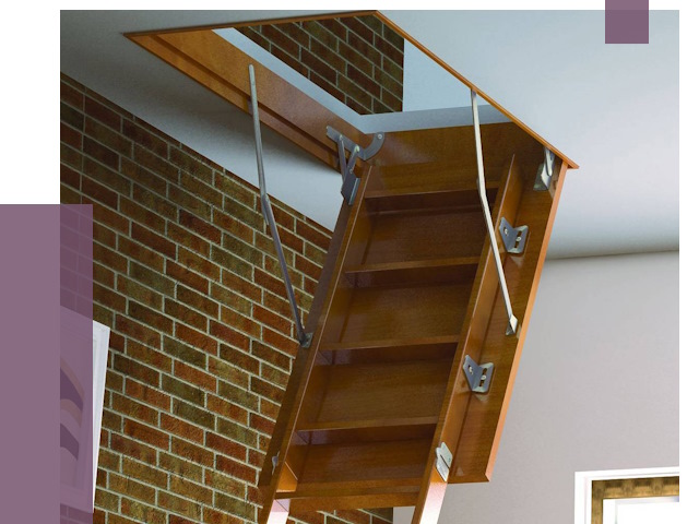 Установка чердачной лестницы в Тобольске от 7778 руб. | ПРОЛЁТ-Тбл