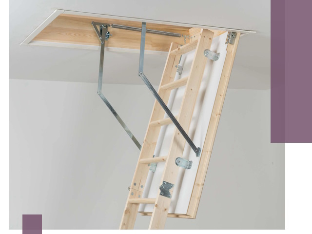 Установка чердачной лестницы под ключ в Тобольске