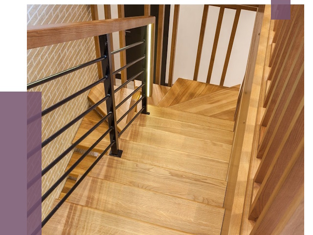 Лестницы из ясеня в Тобольске под ключ от 9964 руб. 