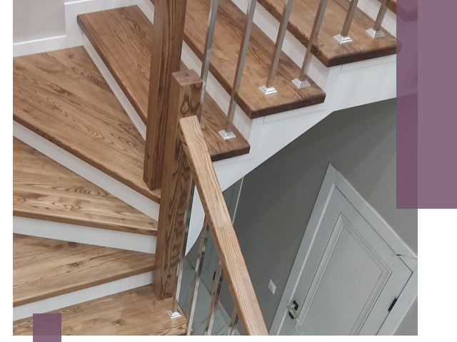 Обшивка металлических лестниц под ключ в Тобольске