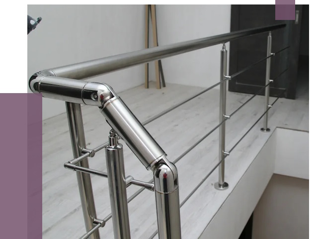 Перила из нержавеющей стали в Тобольске от 8947 руб. под ключ | ПРОЛЁТ-Тбл