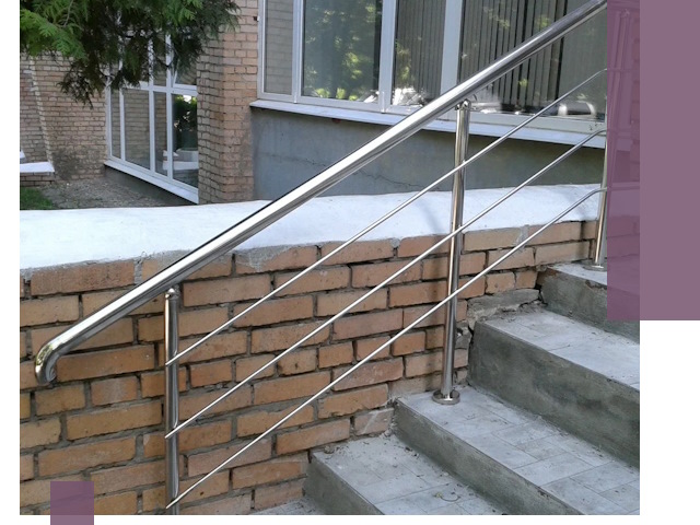 Перила из нержавеющей стали высокого качества в Тобольске
