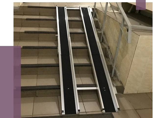 Установка пандуса в подъезд в Тобольске от 7930 руб. под ключ | ПРОЛЁТ-Тбл