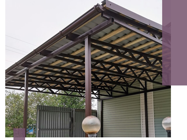 Навесы под ключ в Тобольске: изготовление, монтаж и гарантия