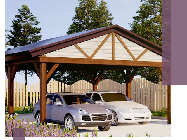 Навесы для автомобиля в Тобольске — изготовление и монтаж