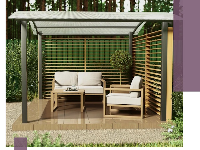 Навесы для дачи в Тобольске: изготовление, монтаж и демонтаж