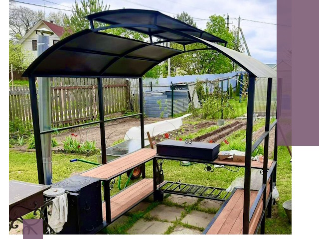 Навесы для барбекю в Тобольске: изготовление, монтаж и демонтаж