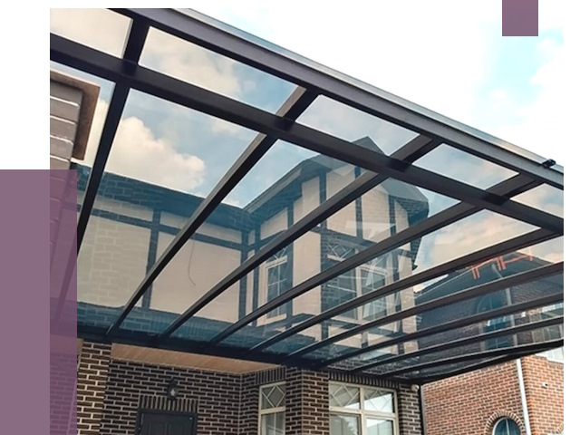 Навесы из поликарбоната в Тобольске от 8561 руб. под ключ — ПРОЛЁТ-Тбл