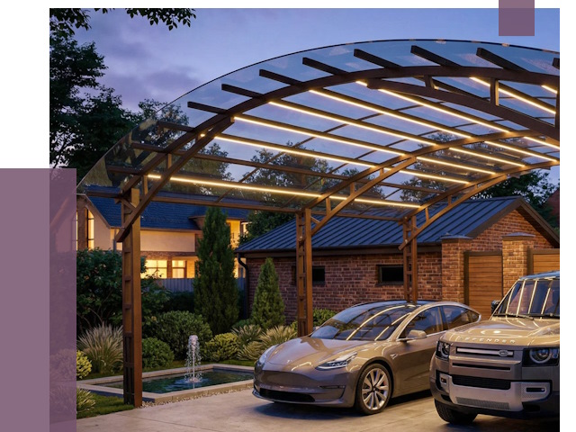 Металлические навесы в Тобольске от 12607 руб. под ключ — ПРОЛЁТ-Тбл