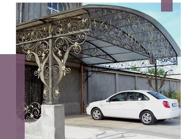 Кованые навесы в Тобольске от 14488 руб. | ПРОЛЁТ-Тбл