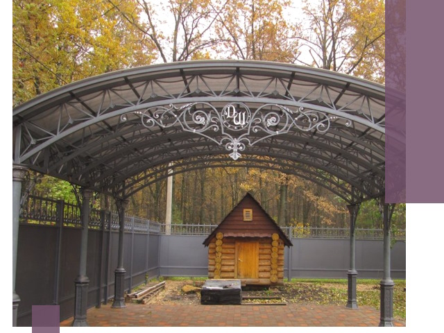 Кованые навесы премиум-класса под заказ в Тобольске