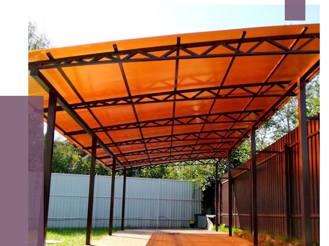 Односкатные навесы под ключ в Тобольске от 13065 руб. 