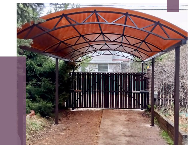 Арочные навесы в Тобольске от 12658 руб. — изготовление и монтаж | ПРОЛЁТ-Тбл