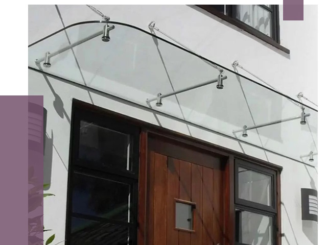 Стеклянные козырьки в Тобольске от 18809 руб. | ПРОЛЁТ-Тбл