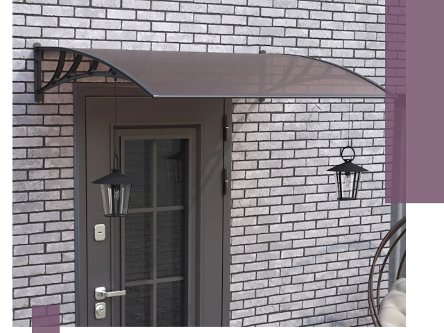 Недорогие козырьки и навесы под ключ в Тобольске