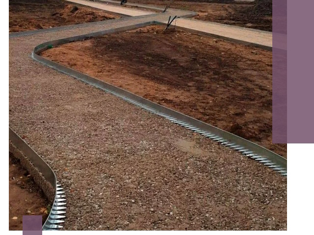 Металлические бордюры под ключ в Тобольске — изготовление и монтаж