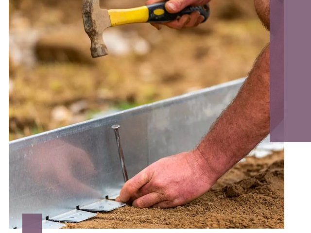 Монтаж металлических бордюров в Тобольске быстро и качественно