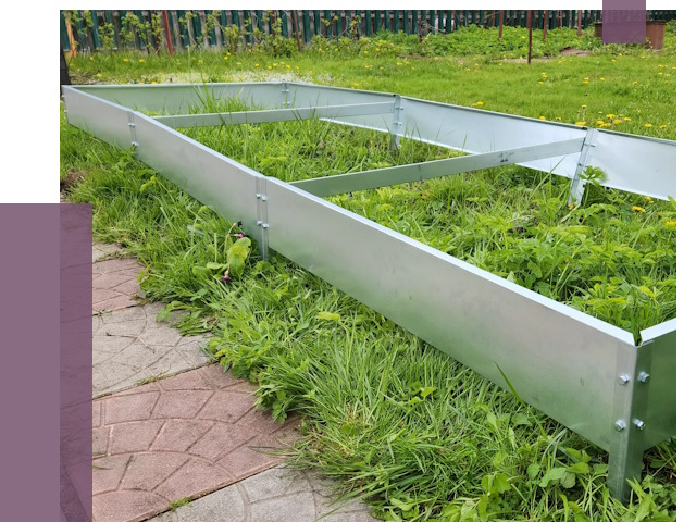 Металлические бордюры для грядок в Тобольске от 1779 руб. 