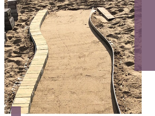 Металлические бордюры для тротуаров в Тобольске — прочные и долговечные